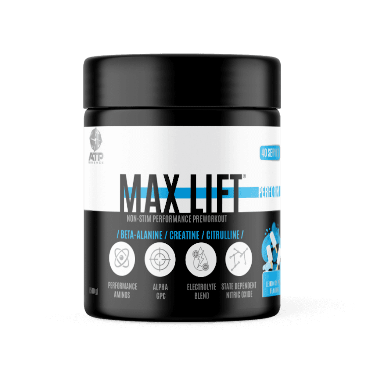 ATP Science Max Lift Lemon Icy Pole 500g