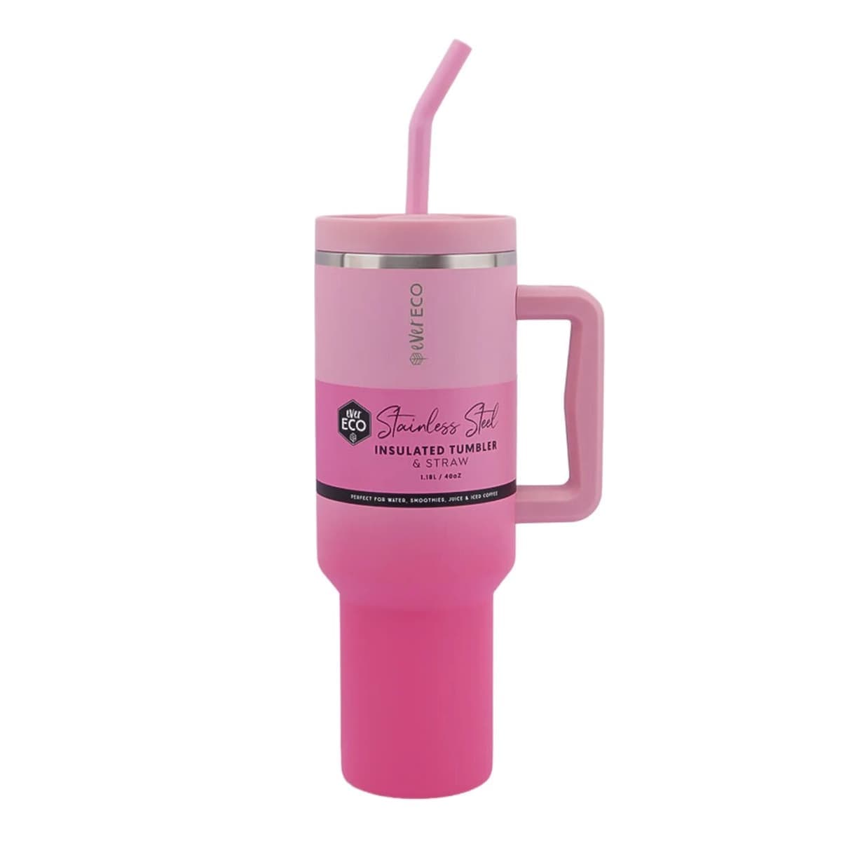 Ever Eco Insulated Tumbler and Straw Rise 1.18L