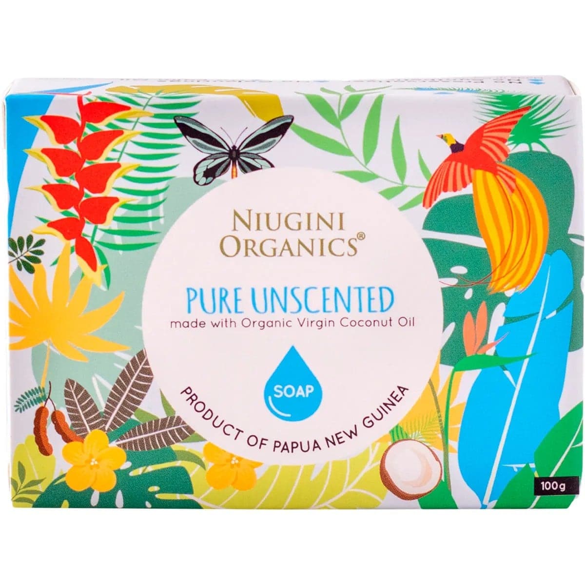 Niugini Organics Virgin Coconut Oil Soap Unscented 100g