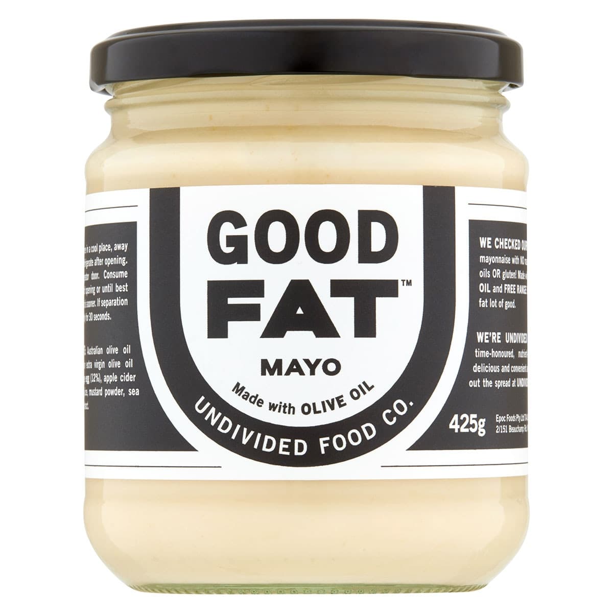 Undivided Food Co Good Fat Jumbo Mayo 425g