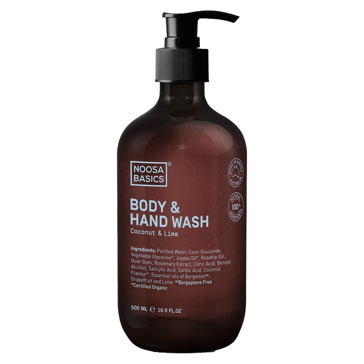 Noosa Basics Body & Hand Wash - Coconut & Lime 500ml