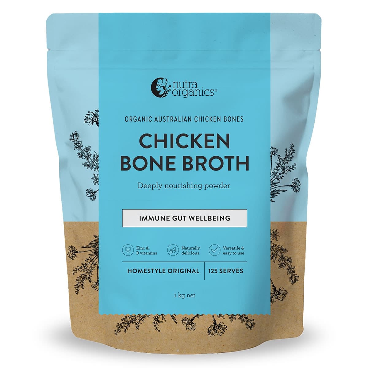 Nutra Naturals Chicken Bone Broth Homestyle Original 1kg